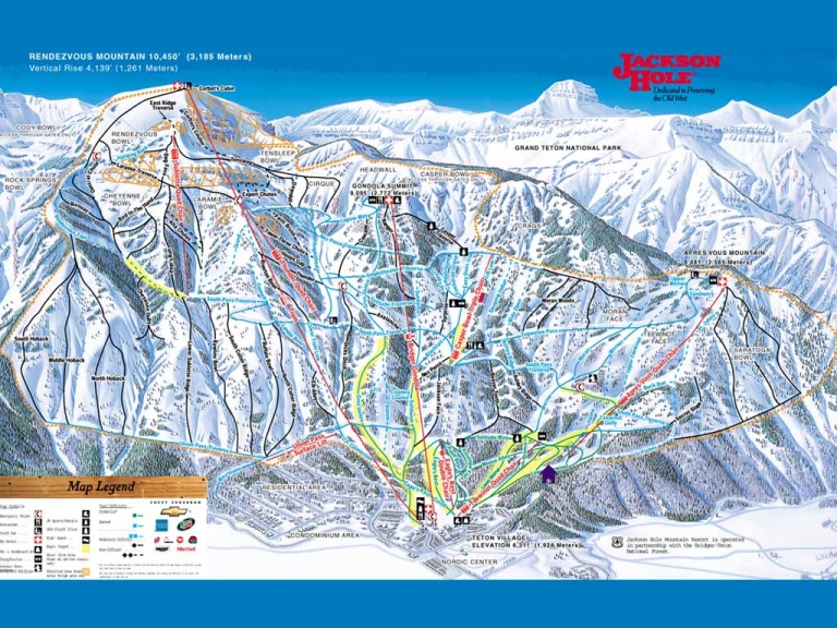 JH Ski Map